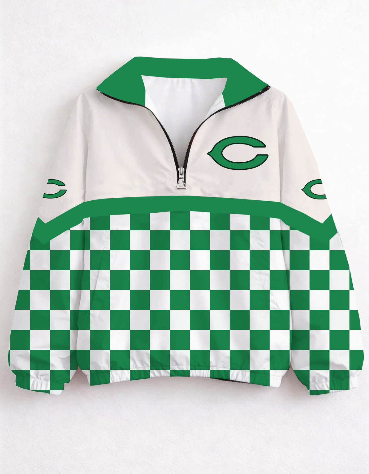 Cuero Checkered School Spirit Jacket