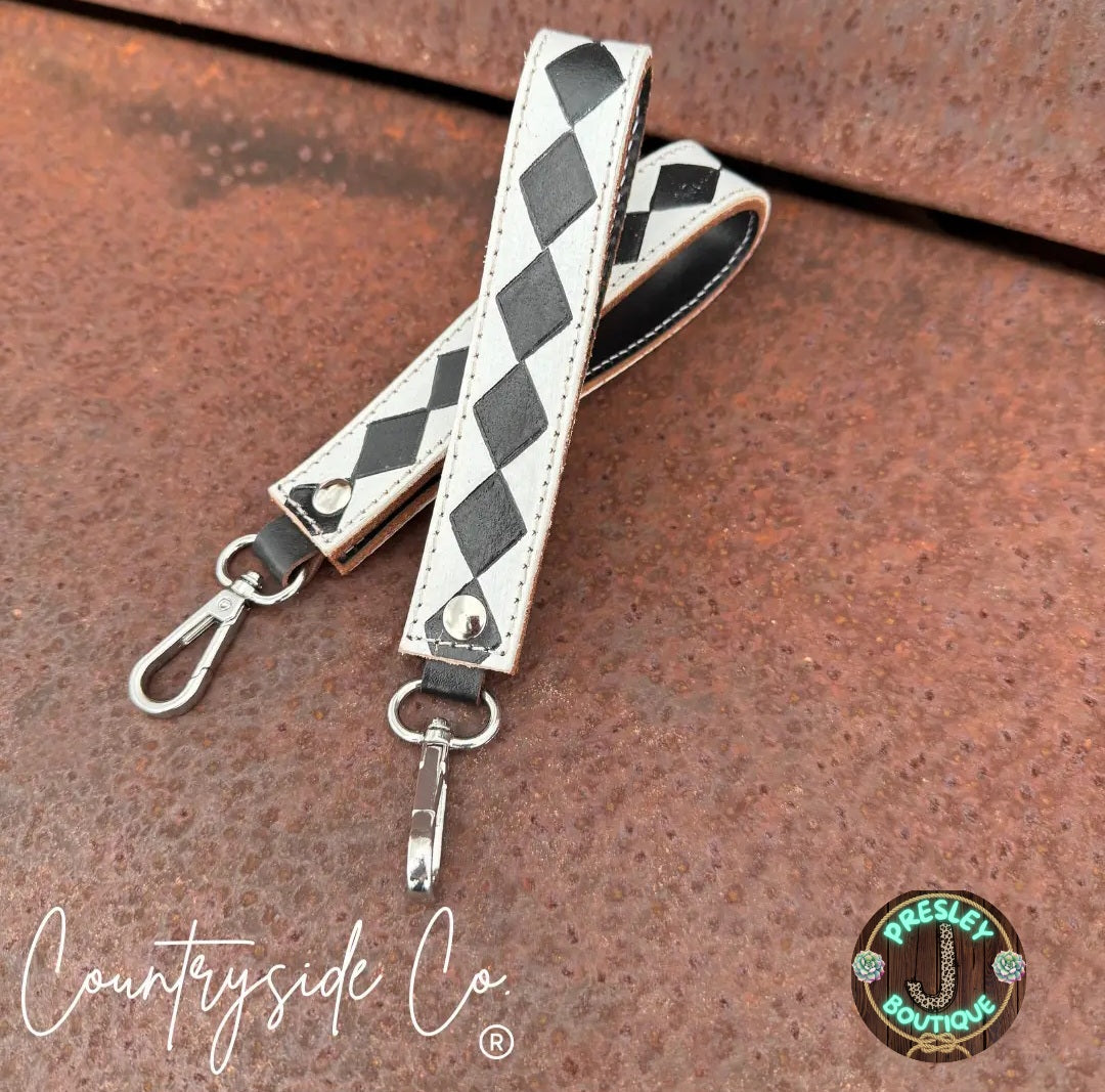 Checkered Leather Hand strap
