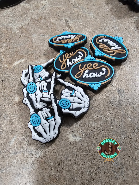 Western Croc Charms