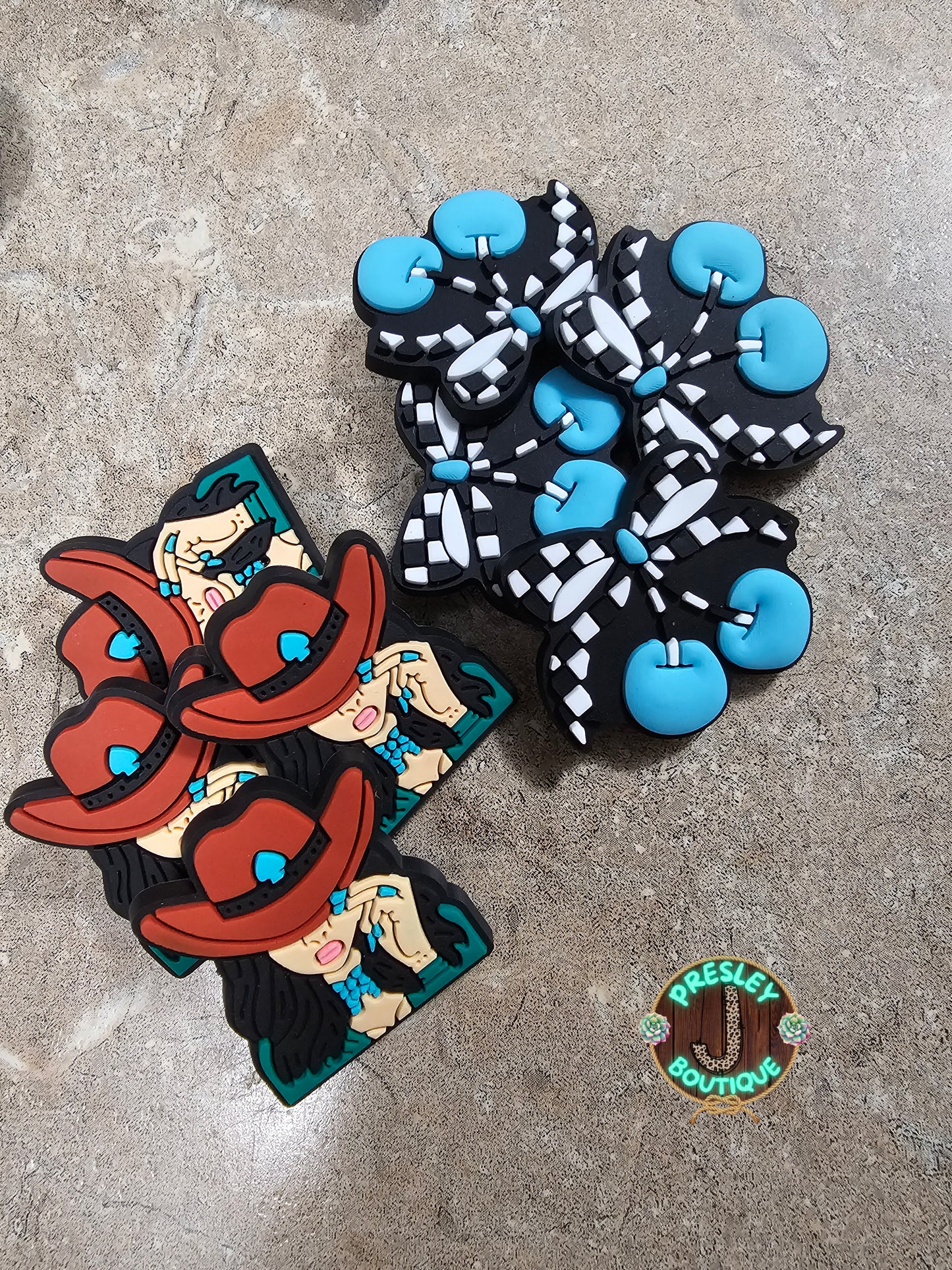 Western Croc Charms