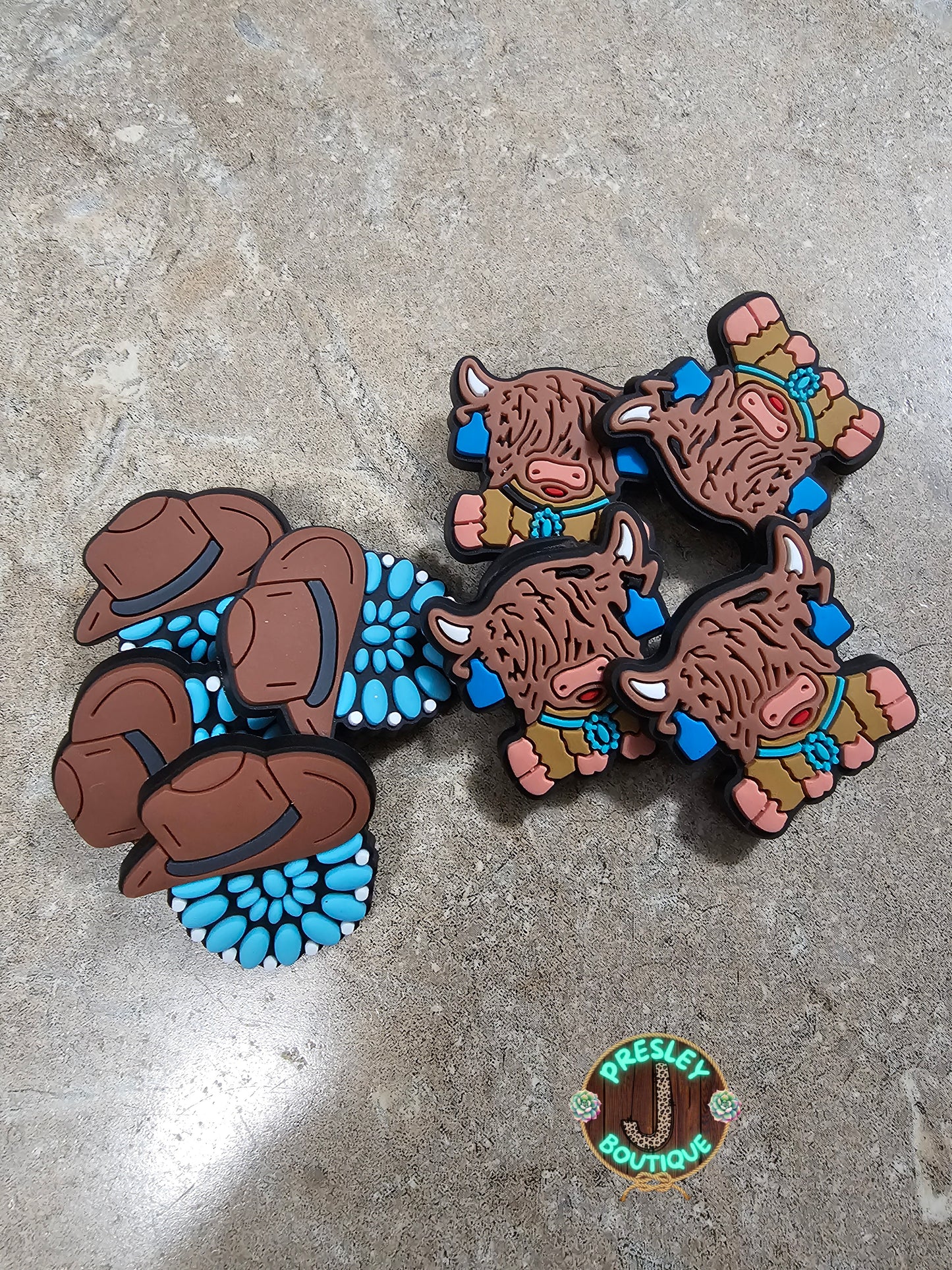 Western Croc Charms