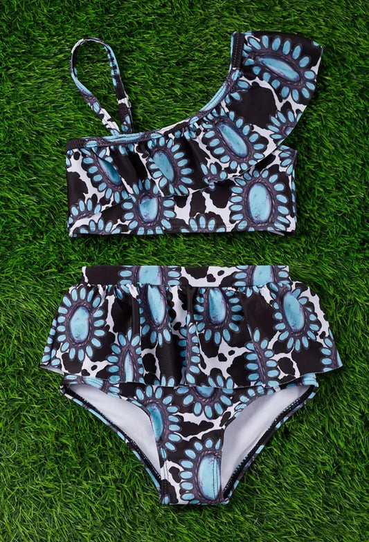 Turquoise cowgirl swim
