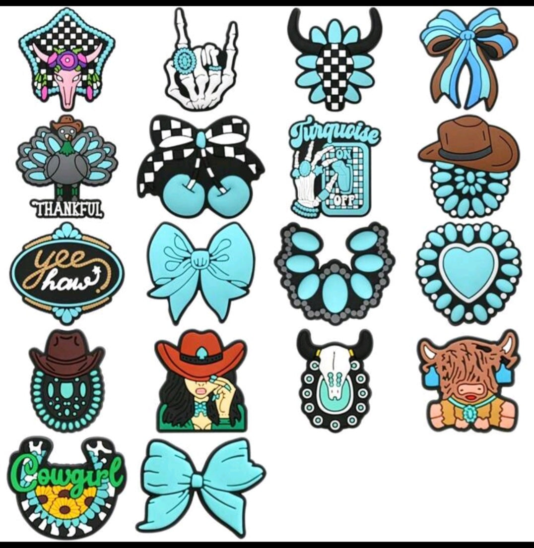 Western Croc Charms