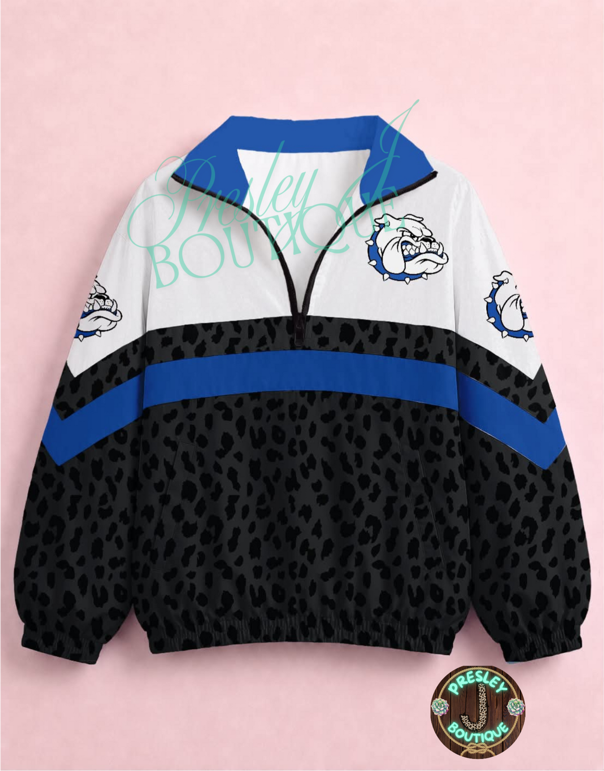 Yoakum Black Leopard School Spirit Jacket